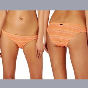 NEW Volcom Wildly Bare Crochet Bikini Bottom‎ in Sparkler Orange [ Medium ]